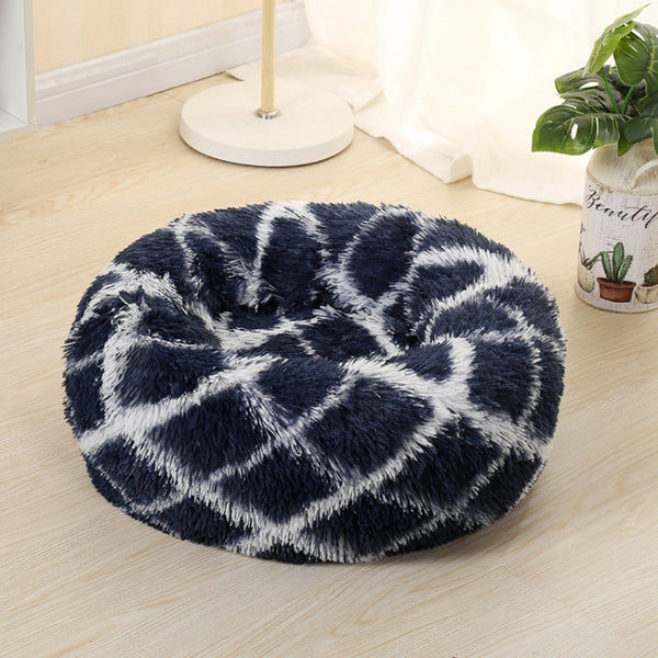 Long-haired Round Pet Kennel Warm Pet Bed, 40cm, 50cm, 60cm