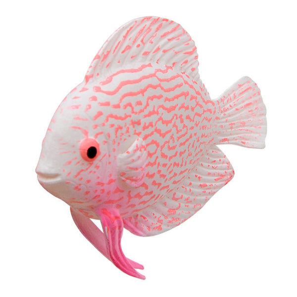 Simulation Luminous Tropical Fish Tank Landscaping Fake Decorations, F01 Pink God Cumilus, Ugly Fish  F02, F03 Peacock Fish, F04 Hanging Fish