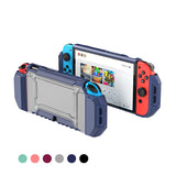 TPU+PC Two-in-one Non-slip Protective Case for Nintendo Switch OLED, Black, Grey, Wine Red, Green, Coral, Midnight Blue