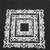 Square Lace Metal Hand Scrapbooking Embossing Cutting Die, Square Lace