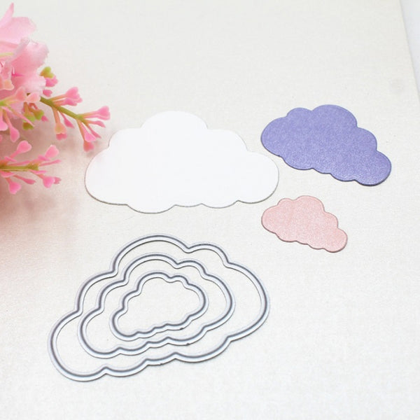 Three Clouds Metal Embossing Cutting Die Paper Quilling Die, Three Clouds