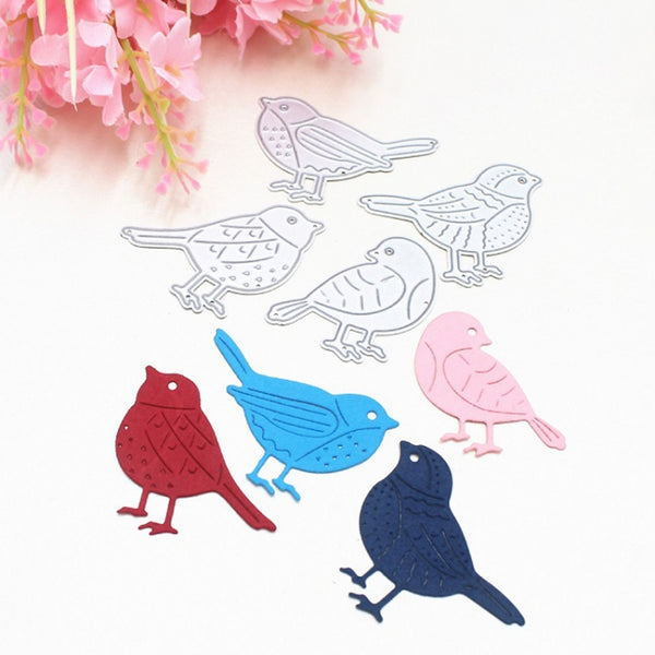 Four Little Birds Handcraft Metal Embossing Cutting Die, Four Little Birds