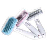 Pet Comb Cat Dog Hair Brush Hair Removal Tool, Style: Steel Needle (Pink), Steel Needle (Pink), Steel Needle (Blue), Steel Needle (Gray), Steel Wire (Pink), Steel Wire (Blue), Steel Wire (Gray), Steel Wire Rubber Head (Pink), Steel Wire Rubber Head (Blue)