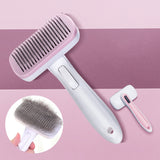 Pet Comb Cat Dog Hair Brush Hair Removal Tool, Style: Steel Needle (Pink), Steel Needle (Pink), Steel Needle (Blue), Steel Needle (Gray), Steel Wire (Pink), Steel Wire (Blue), Steel Wire (Gray), Steel Wire Rubber Head (Pink), Steel Wire Rubber Head (Blue)