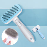 Pet Comb Cat Dog Hair Brush Hair Removal Tool, Style: Steel Needle (Pink), Steel Needle (Pink), Steel Needle (Blue), Steel Needle (Gray), Steel Wire (Pink), Steel Wire (Blue), Steel Wire (Gray), Steel Wire Rubber Head (Pink), Steel Wire Rubber Head (Blue)