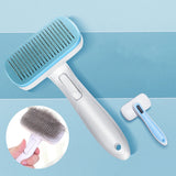 Pet Comb Cat Dog Hair Brush Hair Removal Tool, Style: Steel Needle (Pink), Steel Needle (Pink), Steel Needle (Blue), Steel Needle (Gray), Steel Wire (Pink), Steel Wire (Blue), Steel Wire (Gray), Steel Wire Rubber Head (Pink), Steel Wire Rubber Head (Blue)