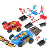 Pedal Catapult Launch Aerodynamic Car Parent-child Outdoor Competitive Racing, Red, Red + Blue Car, Blue, Blue + Red Car