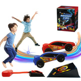 Pedal Catapult Launch Aerodynamic Car Parent-child Outdoor Competitive Racing, Red, Red + Blue Car, Blue, Blue + Red Car