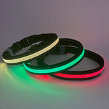 LED Rechargeable Wear-resistant and Waterproof Pet Lighting Collar, Size:, XS, S, M, L