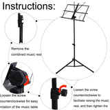 XP-03 Lifting and Folding Portable Music Stand Home Professional Music Stand, XP-03(Black)