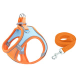 TM050 Pet Chest Strap Vest Type Breathable Reflective Traction Rope, XXXS, XXS, XS, S