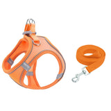 TM050 Pet Chest Strap Vest Type Breathable Reflective Traction Rope, M, L