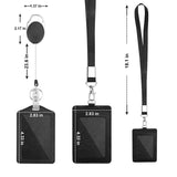 ZT-6330 3 in 1 PU Leather ID Card Retractable Buckle Halter Protective Case, ZT-6330