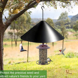 Spliced Squirrel Baffle Fence Bird Feeder Protective Cover, 12 inch With Hook, 14 inch With Hook, 16 inch With Hook, 18 inch With Hook, 19 inch With Hook, 12 inch, 14 inch, 16 inch, 18 inch