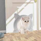 MM01 Can Control the Direction of Access Pet Door Flap Cat Door, MM01 White