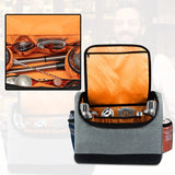 Travel Bartender Kit Bag  Bar Tool Storage Bag, 32.5 x 14.5 x 25.4cm