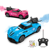 SL-354A 27 Frequency 1:24 Light Spray Remote Control Car Toy Model, SL-354A Blue, SL-354A Rose Red