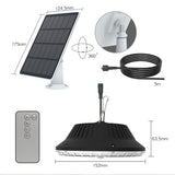 N381 Solar Pendant Light Remote Control Sensor High Brightness Garden Wall Light, N381