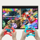 For Nintendo Switch IPLAY HBS-412 Gamepad Steering Wheel Gamepad Accessories, Red Blue