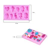 G114 Candy Lollipop Ice Cream Shape Silicone Mold Chocolate Biscuits Cake Decoration, G114