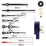 Shaft Length 17mm Quartz Clock Movement +  3 Sets Hands DIY Kit, Shaft Length 17mm