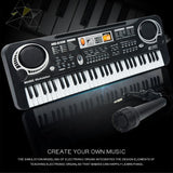 MQ6106 61-Keys Multifunctional Electronic Organ Children Toy with Microphone, Spec:, Battery Version, USB Charging, US Plug, EU Plug