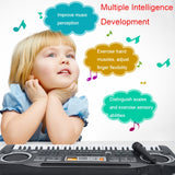 MQ6106 61-Keys Multifunctional Electronic Organ Children Toy with Microphone, Spec:, Battery Version, USB Charging, US Plug, EU Plug