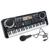 MQ6106 61-Keys Multifunctional Electronic Organ Children Toy with Microphone, Spec:, Battery Version, USB Charging, US Plug, EU Plug