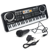 MQ6106 61-Keys Multifunctional Electronic Organ Children Toy with Microphone, Spec:, Battery Version, USB Charging, US Plug, EU Plug