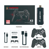 GD10 2.4G Wireless 4K HD TV Game Console PSP Game Box, Without Memory Card, 32G Built-in 15,000 Games, 64G Built-in 30,000 Games, 128G Built-in 40,000 Games