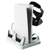 For PS5 ipaly Host Multifunctional Cooling Base VR2 Handle Charging Stand Disc Storage Rack, HBP-6478