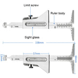 Wrong Side Ruler for Weld Seam Welding Gauge, Welding Gauge