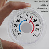 Round Plastic Doors And Windows Simple Pointer Winter And Summer Thermometer