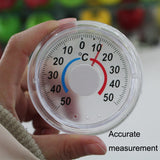 Round Plastic Doors And Windows Simple Pointer Winter And Summer Thermometer