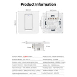 Tuya ZigBee Smart Single-fire Zero-fire Sharing Switch Phone Control Voice Panel EU Plug, Spec:, 1 Button, 2 Buttons, 3 Buttons