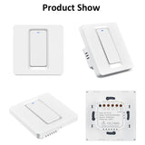 Tuya ZigBee Smart Single-fire Zero-fire Sharing Switch Phone Control Voice Panel EU Plug, Spec:, 1 Button, 2 Buttons, 3 Buttons