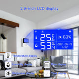 Tuya WIFI Temperature And Humidity Sensor With 2.9inch LCD Display,Spec:, Only Sensor, With Sensing Line