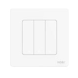 Tuya ZigBee Smart Single-fire Zero-fire Sharing Timing Voice Wall Switch EU Plug, Style:, 1 Way (White), 2 Ways (White), 3  Ways (White), 4 Ways (White), 1 Way (Gray), 2 Ways (Gray), 3 Ways (Gray), 4 Ways (Gray), 1 Way (White Scene Casual Post)