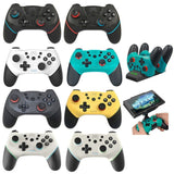 For Switch/ Switch OLED/Switch Lite Bluetooth Handle 6-axis Wireless Gamepad, Yellow, Green, Silver Gray, Left Red Right Blue, Left Blue Right Red, Left Green Right Blue, Left Blue Right Green, Black White