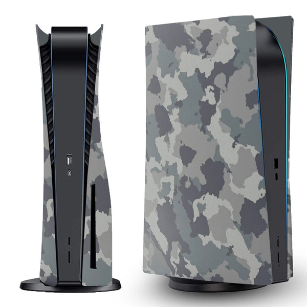 For PS5 CD-ROM Version Game Console Camouflage Shell Protective Cover, Camouflage