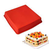 Food Grade Non-Stick Square Silicone Cake Mold 6.4 Inch Square Pizza Baking Pan Tools, 6.4 inch