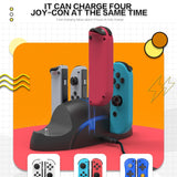 For Nintendo Switch / Switch Pro SW168 6 in 1 Joycon Gamepad Holder Charger Handle Storage Bracket, SW168