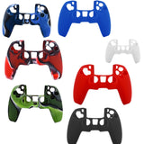 For PS5 Controller Silicone Case Protective Cover, White, Red, Blue, Black, Camouflage Blue, Camouflage Red, Camouflage Green