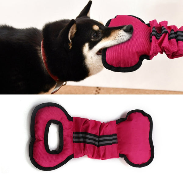 Oxford Cloth Dog Bite Stick Pet Training Toy, Rose Red, Blue, Orange