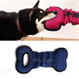 Oxford Cloth Dog Bite Stick Pet Training Toy, Rose Red, Blue, Orange