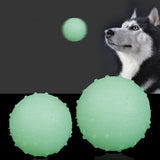 TPR Bite Resistant Luminous Bouncy Ball Pet Toys, Size: Small 6cm, Small 6cm, Large 6.5cm