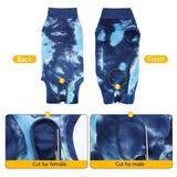 Tie-dye Dog Postoperative Clothes Easy to Put On and Take Off Pet Sterilization Clothes, XXS, XS, S, M, L, XL, XXL, XXXL