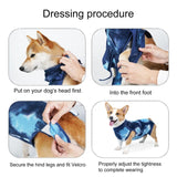 Tie-dye Dog Postoperative Clothes Easy to Put On and Take Off Pet Sterilization Clothes, XXS, XS, S, M, L, XL, XXL, XXXL