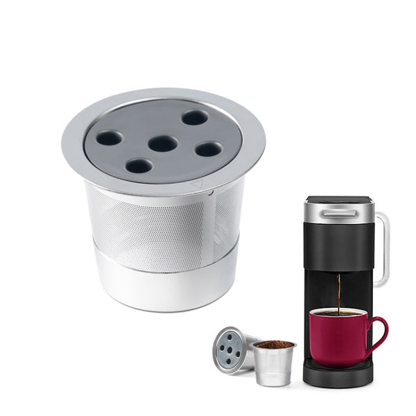 For Keurig K-Supreme Plus Coffee Machine Reusable Stainless Steel Filter Five-hole K Cup, Metal Five-hole