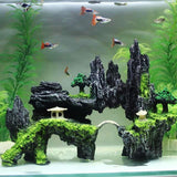 Stone Fish Tank Landscape Simulation Resin Aquarium Decorative Ornament, Style:, Cave Mountain C, Cave Mountain D, Small Rockery, Three-legged Rockery, Big Rockery, Shunfeng Mountain, Yu Mountain, Tianzhu Mountain, Guanyun Mountain, Jiuxia Mountain